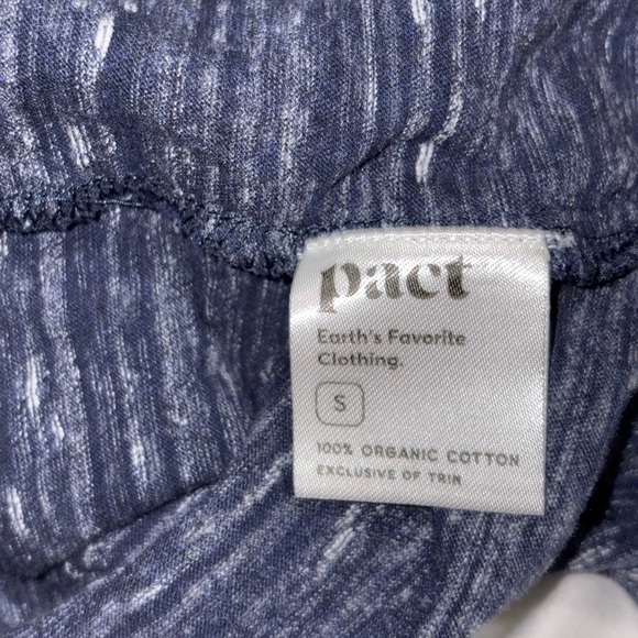 Pact The Mix Tee Dress in Heathered Navy Blue Sz. Small - NWOT - Picture 8 of 9